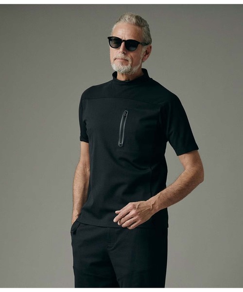 junhashimoto（ジュンハシモト）の「TECH MOCK NECK T（Tシャツ/カットソー・メンズ・ブラック/ホワイト/ネイビー・3/5/4）」の12枚目の写真