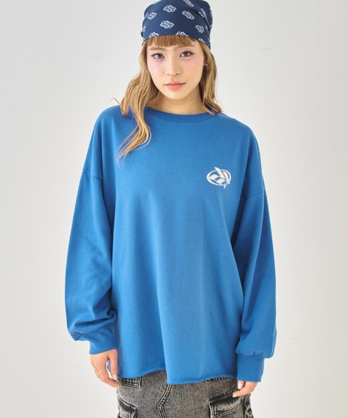 ANAP（アナップ）の「ロゴプリントカットオフミニ裏毛トップス（その他トップス・レディース・ブルー/ブラック/ホワイト・F）」の15枚目の写真