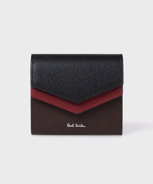 【値下げ】Paul Smithの財布、お譲りします！ カラーブロックSS26 2つ折り財布（ネイビー） ｜ポール・スミス