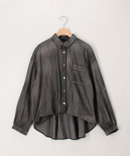 MICO COULIER（ミコクリエ）の「シアーデニムシャツ（シャツ/ブラウス・レディース・ライトブルー/グレー/インディゴブルー・38）」の2枚目の写真