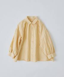 conges payes ADIEU TRISTESSE（コンジェ ペイエ アデュートリステス）の「【4月お気に入り登録ブランド内5位】コットンリネンギャザーシャツ（シャツ/ブラウス）」