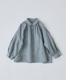 conges payes ADIEU TRISTESSE | コットンリネンギャザーシャツ(シャツ/ブラウス)