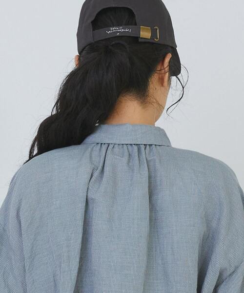 conges payes ADIEU TRISTESSE（コンジェ ペイエ アデュートリステス）の「コットンリネンギャザーシャツ（シャツ/ブラウス・レディース・ベージュ/イエロー/ミント・38）」の6枚目の写真