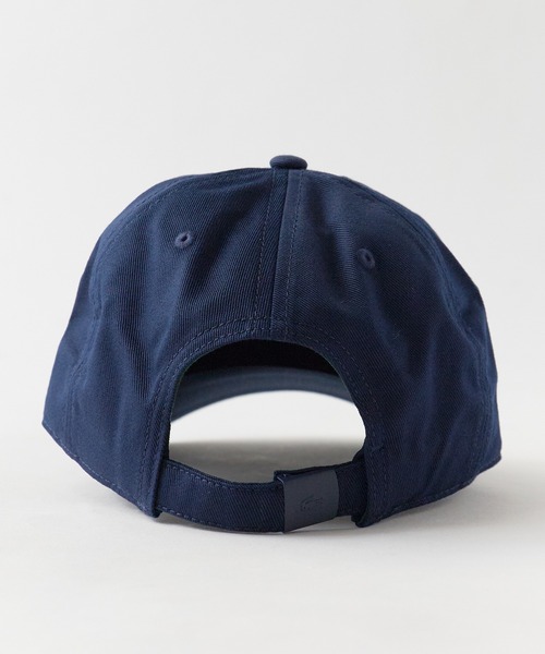 LACOSTE（ラコステ）の「LACOSTE/ラコステ カーブバイザー 刺繍ワッペン コットン6パネルキャップ 2026年春夏（キャップ・キッズ・ホワイト/ネイビー・FREE）」の8枚目の写真
