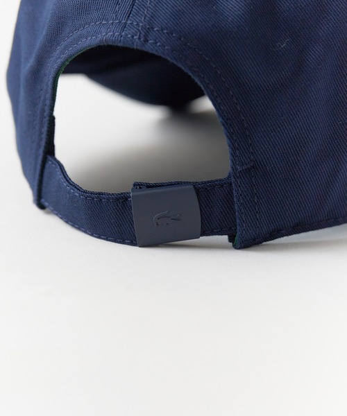 LACOSTE（ラコステ）の「LACOSTE/ラコステ カーブバイザー 刺繍ワッペン コットン6パネルキャップ 2026年春夏（キャップ・キッズ・ホワイト/ネイビー・FREE）」の12枚目の写真