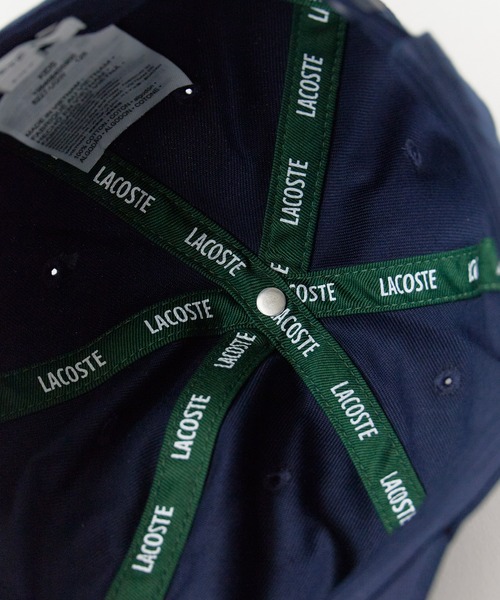 LACOSTE（ラコステ）の「LACOSTE/ラコステ カーブバイザー 刺繍ワッペン コットン6パネルキャップ 2026年春夏（キャップ・キッズ・ホワイト/ネイビー・FREE）」の14枚目の写真