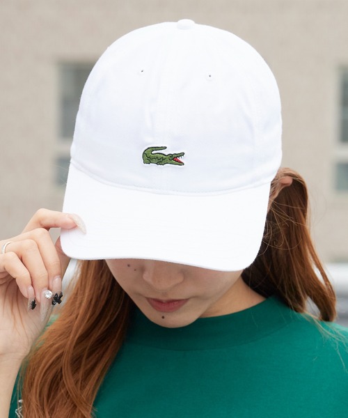 LACOSTE(ラコステ)の「LACOSTE/ラコステ カーブバイザー 刺繍ワッペン コットン6パネルキャップ 2026年春夏(キャップ・キッズ・ホワイト/ネイビー・FREE)」の20枚目の写真
