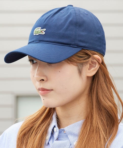 LACOSTE(ラコステ)の「LACOSTE/ラコステ カーブバイザー 刺繍ワッペン コットン6パネルキャップ 2026年春夏(キャップ・キッズ・ホワイト/ネイビー・FREE)」の16枚目の写真