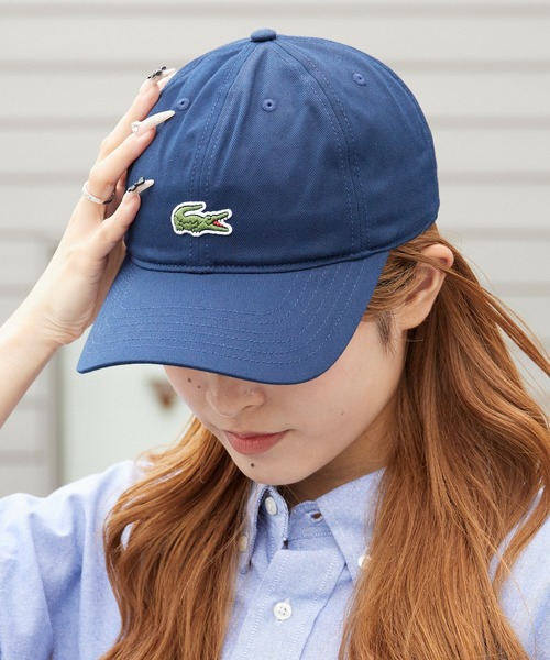 LACOSTE(ラコステ)の「LACOSTE/ラコステ カーブバイザー 刺繍ワッペン コットン6パネルキャップ 2026年春夏(キャップ・キッズ・ホワイト/ネイビー・FREE)」の17枚目の写真
