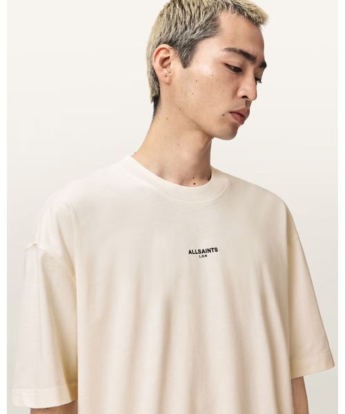 ALLSAINTS(オールセインツ)の「MIKRO OVERSIZED T-SHIRT | MIKRO オーバーサイズ Tシャツ(Tシャツ/カットソー・メンズ・ホワイト系その他・XL/L/M/S/XS)」の3枚目の写真
