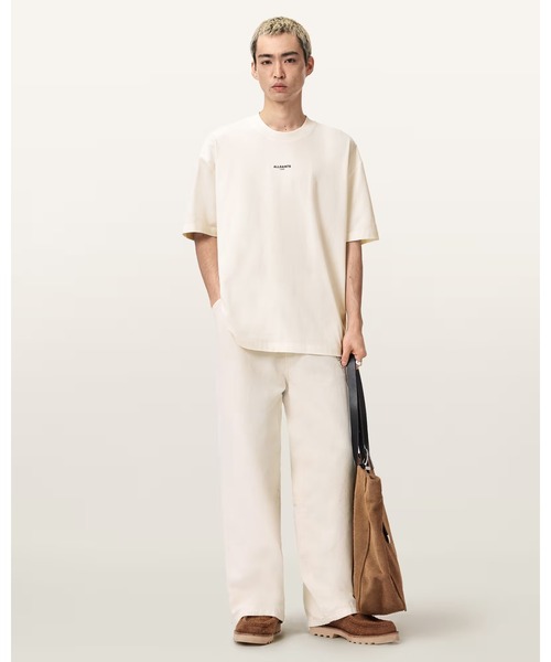 ALLSAINTS(オールセインツ)の「MIKRO OVERSIZED T-SHIRT | MIKRO オーバーサイズ Tシャツ(Tシャツ/カットソー・メンズ・ホワイト系その他・XL/L/M/S/XS)」の4枚目の写真