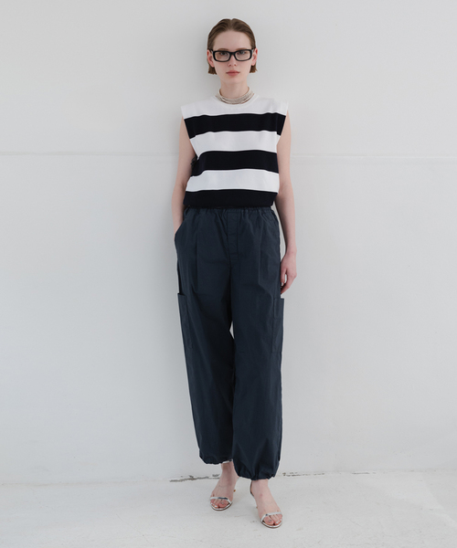 CALMER(カルメール)の「《追加》ナチュラルダイパンツ3(その他パンツ・レディース・チャコールグレー・2/1)」の3枚目の写真
