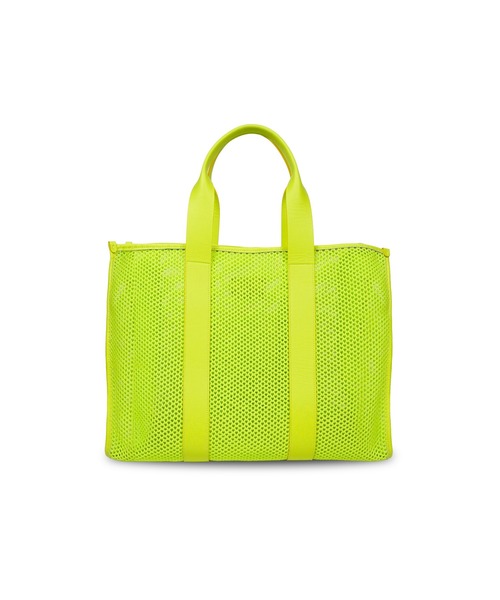 MSGM(エムエスジーエム)の「MSGM メッシュラージトートバッグ(トートバッグ・レディース・ライム・ONE SIZE)」の2枚目の写真