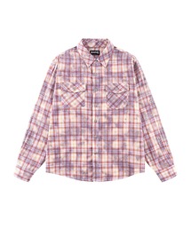 チェックシャツ|Rhinestone Cross Check Shirt|SUPPLIER