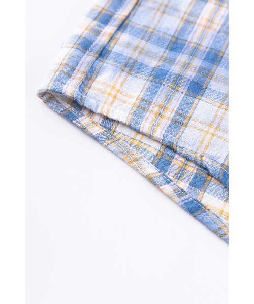 SUPPLIER(サプライヤー)の「チェックシャツ|Rhinestone Cross Check Shirt|SUPPLIER(シャツ/ブラウス・メンズ・ブルー/ピンク・SMALL/MEDIUM/LARGE/X-LARGE)」の12枚目の写真