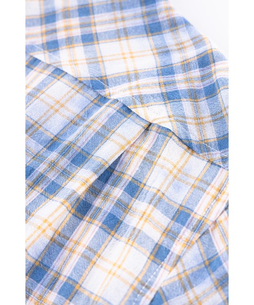 SUPPLIER(サプライヤー)の「チェックシャツ|Rhinestone Cross Check Shirt|SUPPLIER(シャツ/ブラウス・メンズ・ブルー/ピンク・SMALL/MEDIUM/LARGE/X-LARGE)」の9枚目の写真