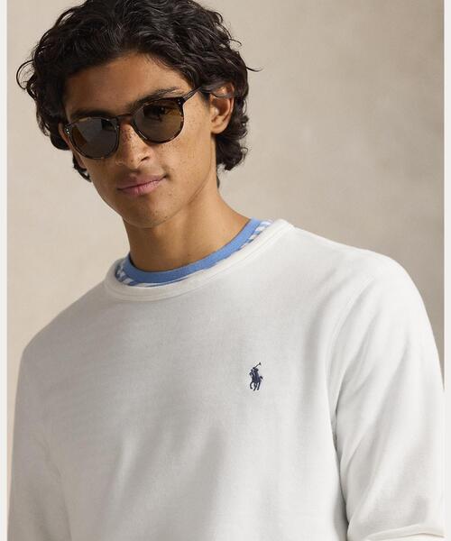 POLO RALPH LAUREN(ポロ ラルフ ローレン)の「フレンチ テリー スウェットシャツ(スウェット・メンズ・ホワイト・L/M/S/XL/XS/XXL)」の5枚目の写真