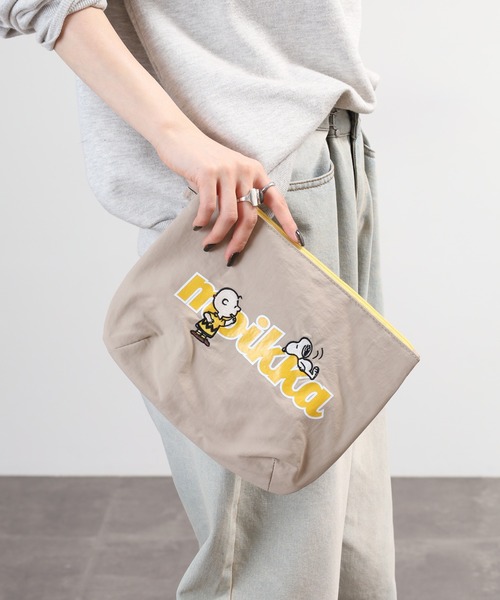SNOOPY(スヌーピー)の「SNOOPY スヌーピー トラベルポーチ 小物入れ 大容量(トラベルグッズ・レディース・ブラック/グリーン/ベージュ・FREE)」の17枚目の写真