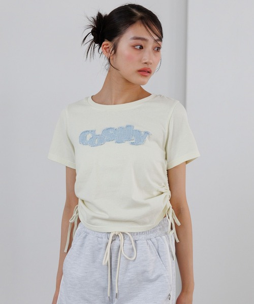 repipi armario(レピピ アルマリオ)の「ワッペンシャーリングTシャツ【綿100%】(Tシャツ/カットソー・キッズ・ブラック/イエロー/ピンク/オフホワイト/その他7/ブラック系その他/ホワイト・SMALL/MEDIUM/LARGE)」の5枚目の写真