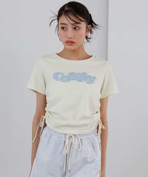 repipi armario(レピピ アルマリオ)の「ワッペンシャーリングTシャツ【綿100%】(Tシャツ/カットソー・キッズ・ブラック/イエロー/ピンク/オフホワイト/その他7/ブラック系その他/ホワイト・SMALL/MEDIUM/LARGE)」の8枚目の写真
