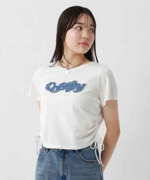 repipi armario(レピピ アルマリオ)の「ワッペンシャーリングTシャツ【綿100%】(Tシャツ/カットソー・キッズ・ブラック/イエロー/ピンク/オフホワイト/その他7/ブラック系その他/ホワイト・SMALL/MEDIUM/LARGE)」の15枚目の写真