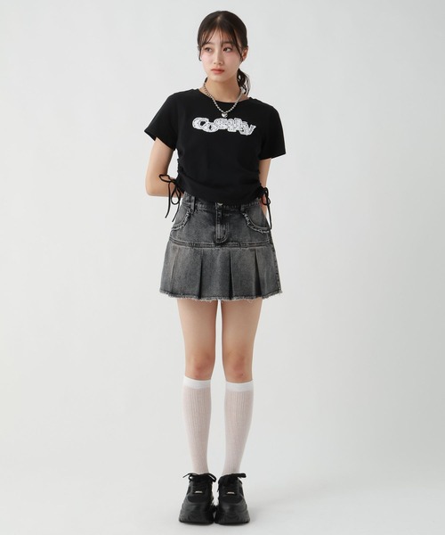 repipi armario(レピピ アルマリオ)の「ワッペンシャーリングTシャツ【綿100%】(Tシャツ/カットソー・キッズ・ブラック/イエロー/ピンク/オフホワイト/その他7/ブラック系その他/ホワイト・SMALL/MEDIUM/LARGE)」の16枚目の写真