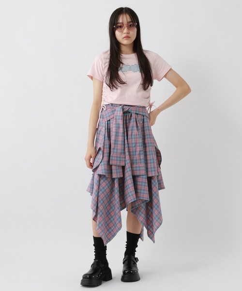 repipi armario(レピピ アルマリオ)の「ワッペンシャーリングTシャツ【綿100%】(Tシャツ/カットソー・キッズ・ブラック/イエロー/ピンク/オフホワイト/その他7/ブラック系その他/ホワイト・SMALL/MEDIUM/LARGE)」の21枚目の写真