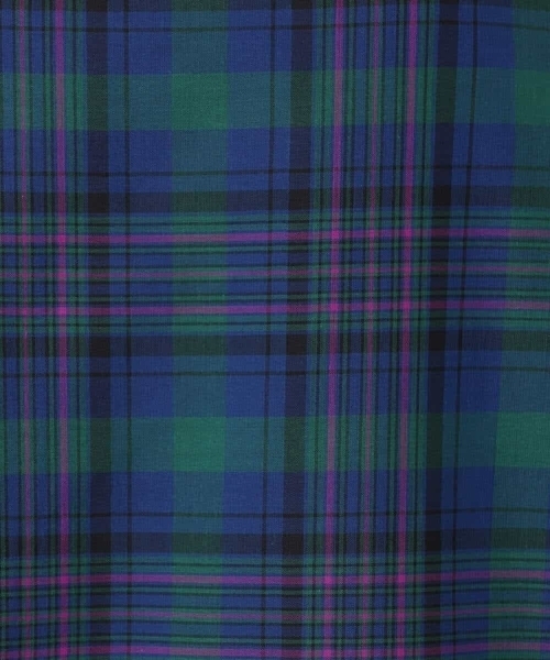 MK MICHEL KLEIN（エムケーミッシェルクラン）の「オーガンジーチェック柄フレアシルエットワンピース/洗える（ワンピース・レディース・ネイビー/ベージュ・38）」の15枚目の写真