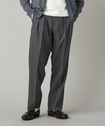 COMME CA MEN | 【セットアップ対応】尾州産 ウォッシャブルトロ 2タックパンツ(スラックス)