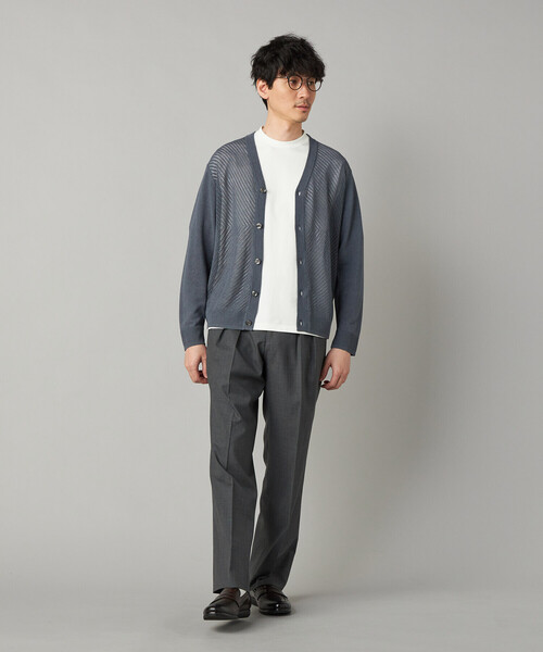 COMME CA MEN（コムサメン）の「【セットアップ対応】尾州産 ウォッシャブルトロ 2タックパンツ（スラックス・メンズ・ブラック/グレー・S/L/M）」の4枚目の写真