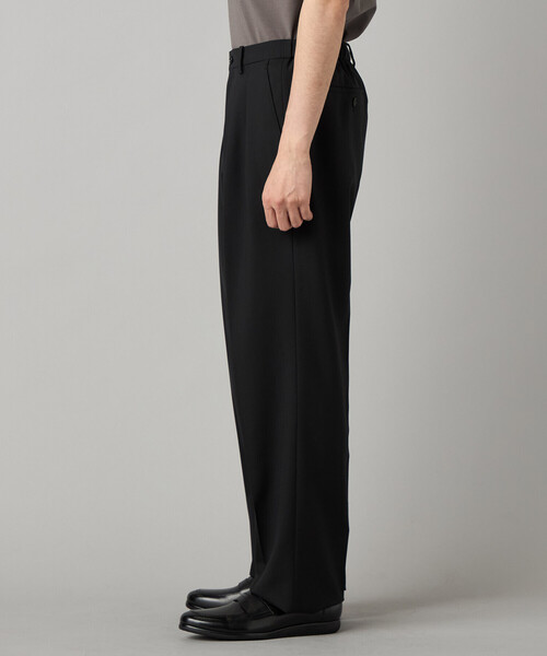 COMME CA MEN（コムサメン）の「【セットアップ対応】尾州産 ウォッシャブルトロ 2タックパンツ（スラックス・メンズ・ブラック/グレー・S/L/M）」の17枚目の写真