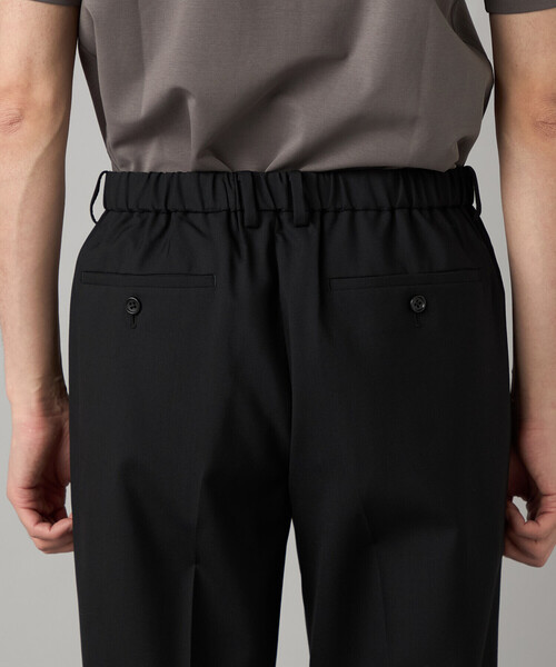 COMME CA MEN（コムサメン）の「【セットアップ対応】尾州産 ウォッシャブルトロ 2タックパンツ（スラックス・メンズ・ブラック/グレー・S/L/M）」の20枚目の写真