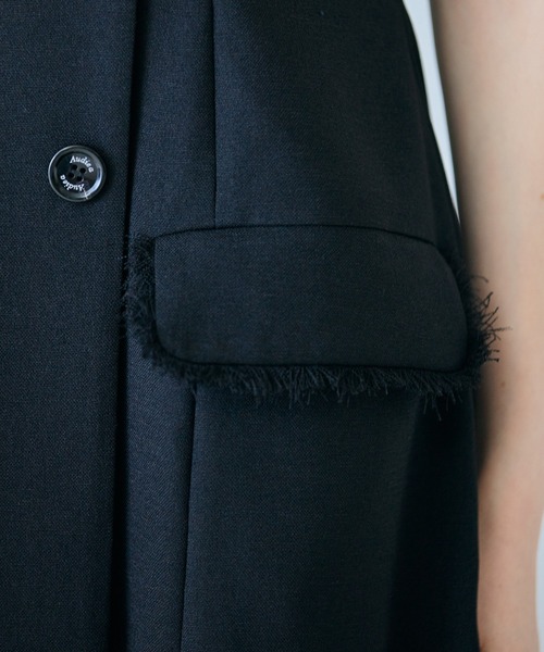 Audie a Muses(オーディアミューズ)の「【モデル美香×Audie a Muses】ラップ風デザインワンピース(ワンピース・レディース・グレー/ブラック・36/40/42/38)」の6枚目の写真