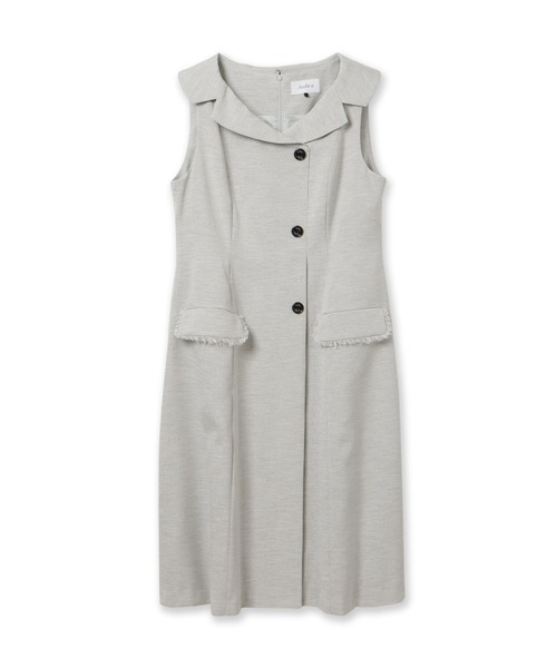 Audie a Muses(オーディアミューズ)の「【モデル美香×Audie a Muses】ラップ風デザインワンピース(ワンピース・レディース・グレー/ブラック・36/40/42/38)」の8枚目の写真