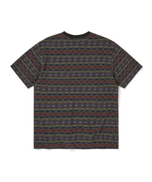 thisisneverthat(ディスイズネバーザット)の「BE Striped Tee(Tシャツ/カットソー・メンズ・ネイビー/ブラウン・M/L/XL/S)」の4枚目の写真