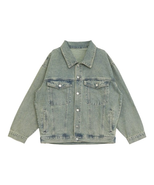 ANAP（アナップ）の「ウォッシュ加工 オーバーサイズ デニム ジャケット（その他アウター・レディース・ブルー/クリア・F）」の15枚目の写真