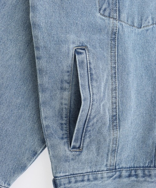 ANAP（アナップ）の「ウォッシュ加工 オーバーサイズ デニム ジャケット（その他アウター・レディース・ブルー/クリア・F）」の17枚目の写真