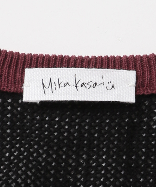 JOURNAL STANDARD（ジャーナルスタンダード）の「別注【MIKA KASAI】 Knit T-Shirt（ニット/セーター・レディース・ブラック系その他/サックスブルー・FREE）」の12枚目の写真