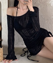 BORA AURA（ボラオーラ）の「BORA AURA 3点セット サイドシャーリング体型カバー水着タンキニ (SS)（水着）」