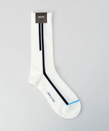 COMME CA MEN（コムサメン）の「ライン柄 クルーソックス（ソックス/靴下）」