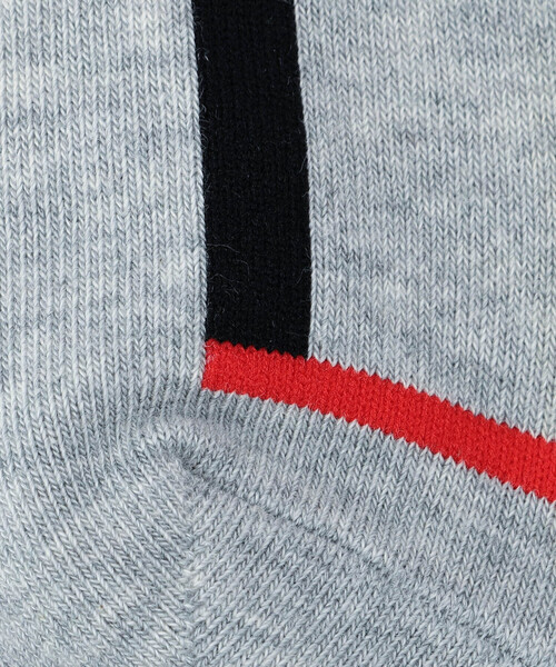 COMME CA MEN（コムサメン）の「ライン柄 クルーソックス（ソックス/靴下・メンズ・グレー/アイボリー/ブラック/ネイビー・27.0cm）」の10枚目の写真