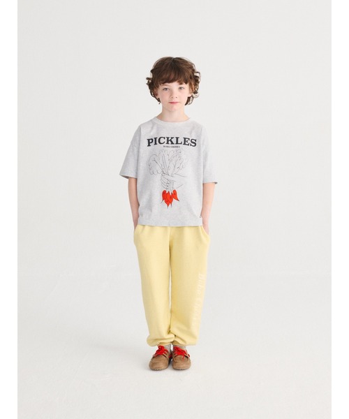 BOBO CHOSES（ボボショーズ）の「Bunch Of Vegetables T-shirt（Tシャツ/カットソー・キッズ・ヘザーグレー・2-3YEAR/4-5YEAR/6-7YEAR/8YEAR）」の2枚目の写真