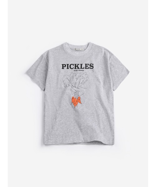 BOBO CHOSES（ボボショーズ）の「Bunch Of Vegetables T-shirt（Tシャツ/カットソー・キッズ・ヘザーグレー・2-3YEAR/4-5YEAR/6-7YEAR/8YEAR）」の4枚目の写真