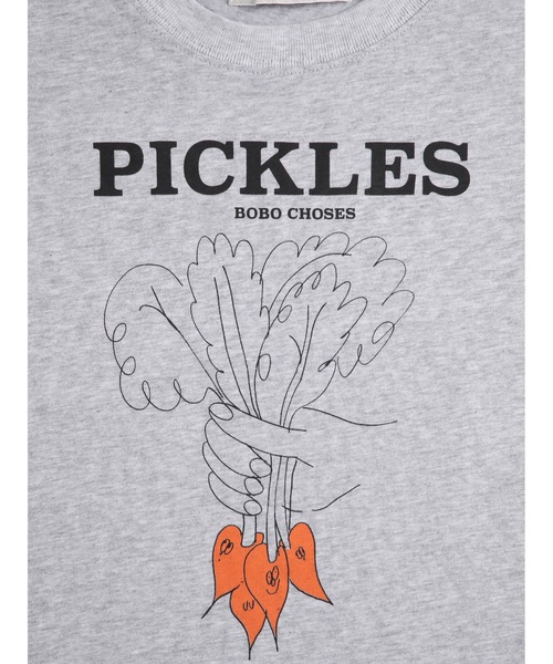 BOBO CHOSES（ボボショーズ）の「Bunch Of Vegetables T-shirt（Tシャツ/カットソー・キッズ・ヘザーグレー・2-3YEAR/4-5YEAR/6-7YEAR/8YEAR）」の5枚目の写真