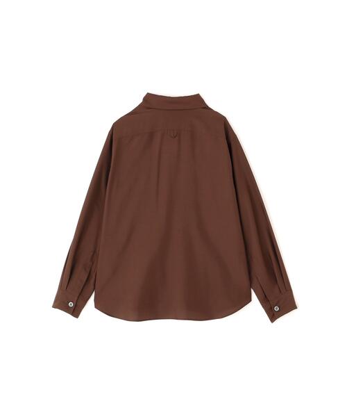 MARGARET HOWELL（マーガレットハウエル）の「MATT SILK SHIRT（シャツ/ブラウス・レディース・ブラウン・3/2/1）」の7枚目の写真