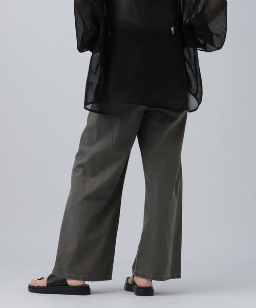LEPSIM(レプシィム)の「CRフロントスリットパンツ 660973(その他パンツ・レディース・チャコールグレー/ベージュ系その他/カーキ・MEDIUM/LARGE)」の7枚目の写真