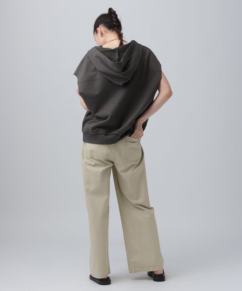 LEPSIM(レプシィム)の「CRフロントスリットパンツ 660973(その他パンツ・レディース・チャコールグレー/ベージュ系その他/カーキ・MEDIUM/LARGE)」の17枚目の写真