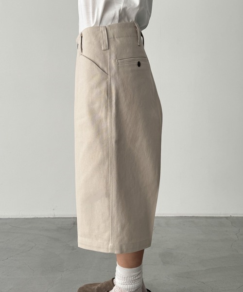 CANAL JEAN(キャナルジーン)の「choice_cnl ツイルワークハーフパンツ(その他パンツ・レディース・チャコールグレー/ベージュ・LARGE/MEDIUM/SMALL)」の10枚目の写真