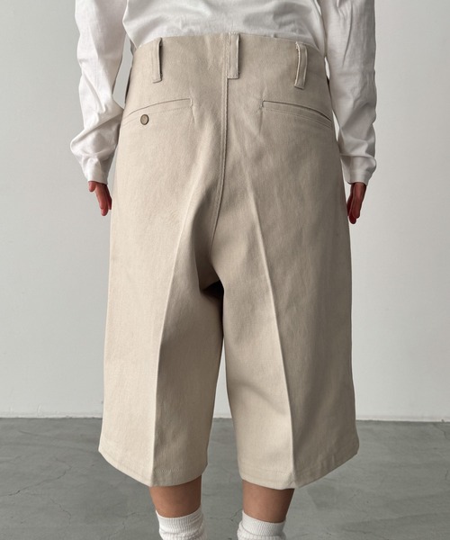 CANAL JEAN(キャナルジーン)の「choice_cnl ツイルワークハーフパンツ(その他パンツ・レディース・チャコールグレー/ベージュ・LARGE/MEDIUM/SMALL)」の11枚目の写真