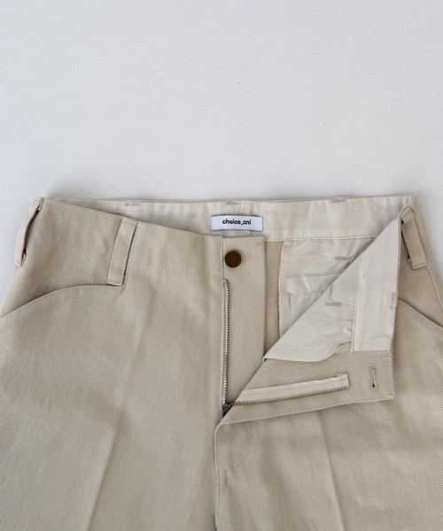 CANAL JEAN(キャナルジーン)の「choice_cnl ツイルワークハーフパンツ(その他パンツ・レディース・チャコールグレー/ベージュ・LARGE/MEDIUM/SMALL)」の15枚目の写真